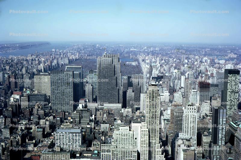 skyline, skyscrapers, 1960s
