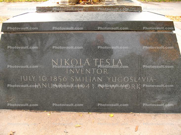 Nikola Tesla, Inventor, City of Niagara Falls