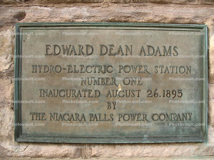Edward Dean Adams, hydro-electric power station, City of Niagara Falls