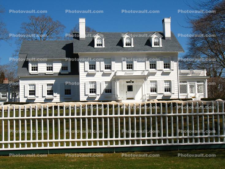 Home House, Mansion, White Picket Fence, Pristine, Long Island