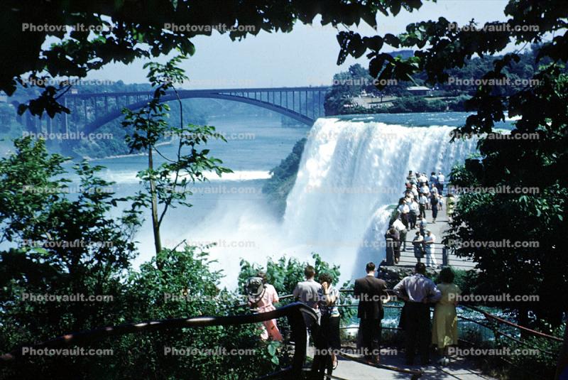 American Falls, Rainbow Bridge at Niagara Falls, Arch Bridge, City of Niagara Falls