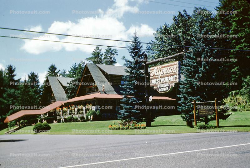 Alfonso's Restaurant, Lake George, Warren County NY, 1950s