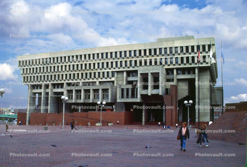 Boston City Hall, Brutalist Architectural style, Downtown