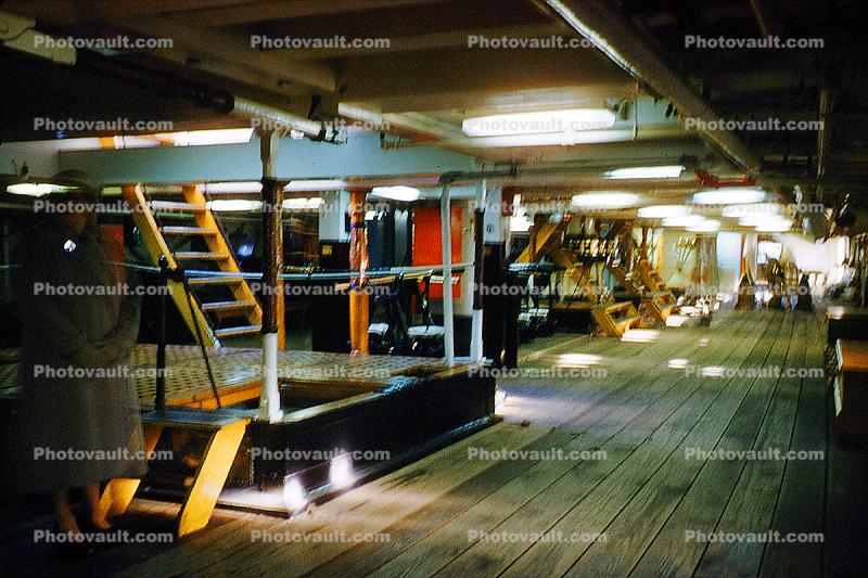 Interior of Old Ironsides, December 1958, 1950s