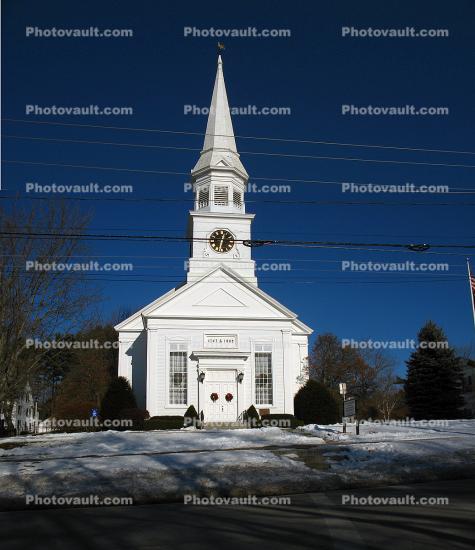 The First Parish Church, Steeple, York Maine