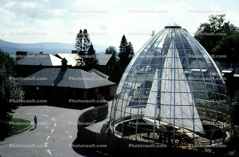 Maritime Museum, glass dome, sloop, model, buildings