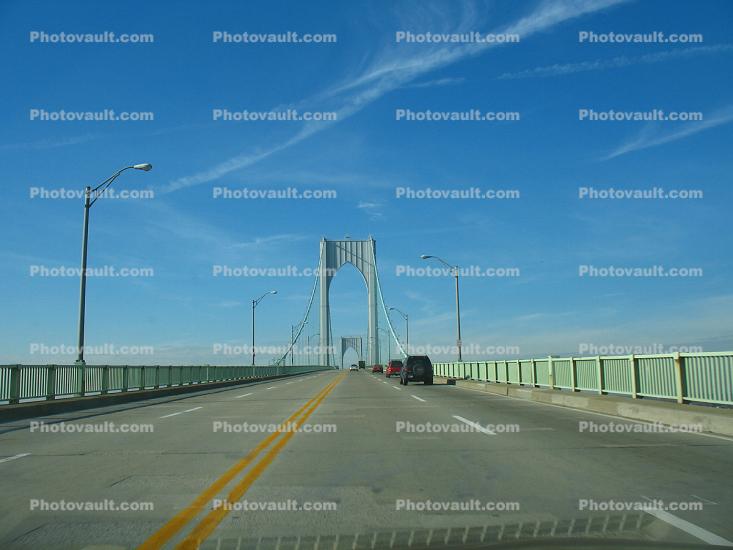 Claiborne Pell Bridge, Newport Bridge, Suspension Bridge, Rhode Island