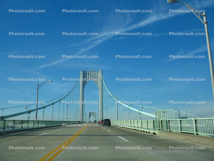 Claiborne Pell Bridge, Newport Bridge, Suspension Bridge, Rhode Island
