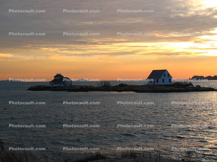 Sunset, Bay, Connecticut