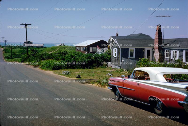 1960 Buick Electra 225, Parked Car, Cape Cod, August 1962, 1960s
