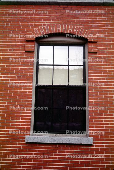 Window, glass, pane, frame, brick, Cambridge