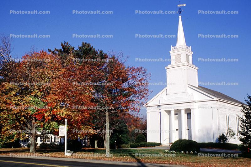 church, Boxford, Massachusetts, autumn
