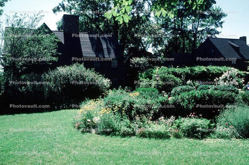 House of Seven Gables, garden, lawn, backyard