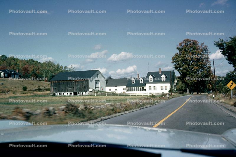 farm house, New Hampshire, September 1965, 1960s