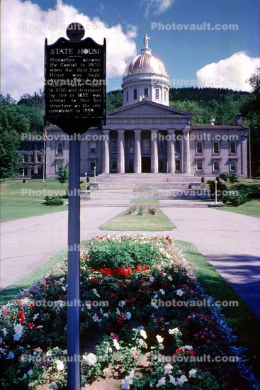 Vermont State House, Capital, Building, Montpelier, July 1964, 1960s