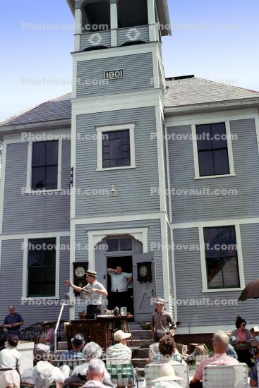 Auction, Old Schoolhouse on Route 14, East Randolph, August 1965