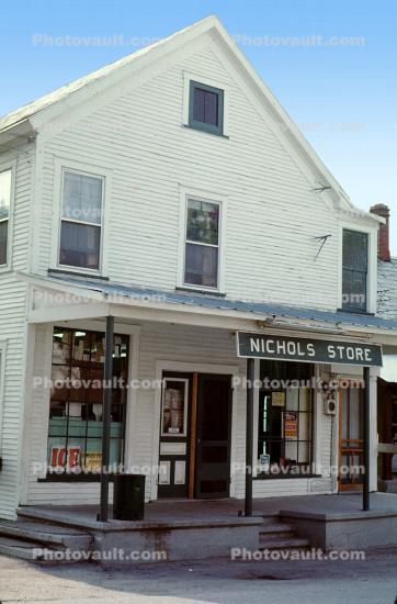 Nichols Store, Buildings, Porch, Danby Vermont, 1960s