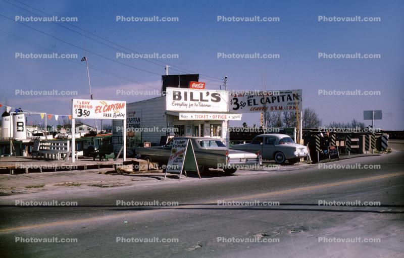 Cars, Bill's El Capitan, Cadillac, Treasure Island, Building, Saint Petersberg Florida
