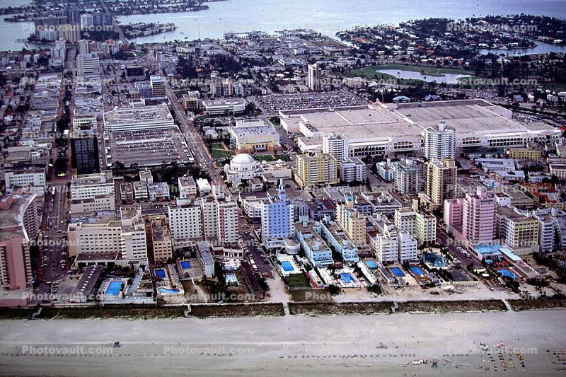 Hotel Buildings, Beach, Sand, Atlantic Ocean