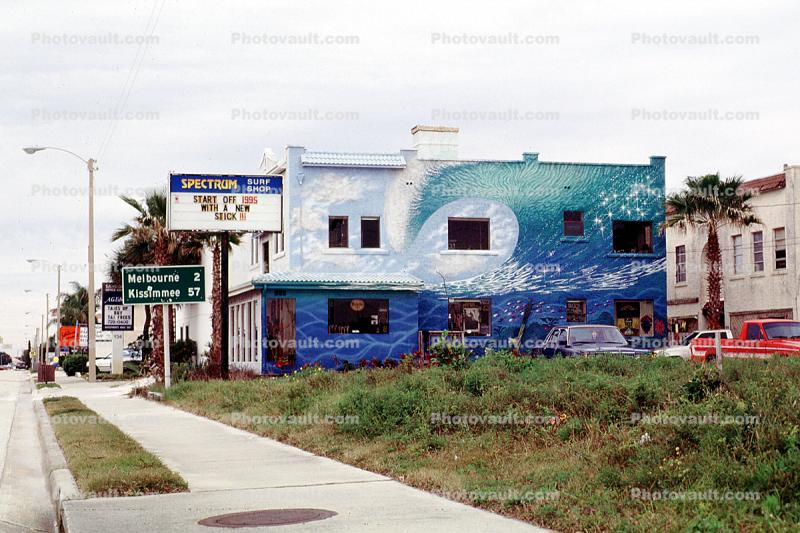 Wave Wall Mural, building