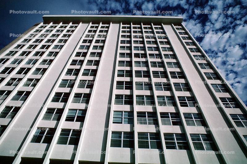 Hotel, Building, highrise, alto cumulus clouds, 21 January 1995