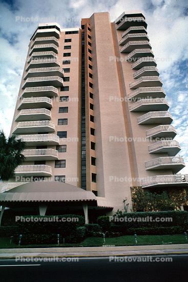 Hotel, Building, highrise, balcony, balconies, 21 January 1995