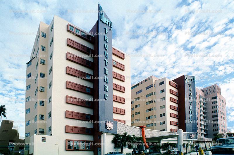 Sherry Frontenac Hotel, Building, Art-deco building, clouds, 21 January 1995
