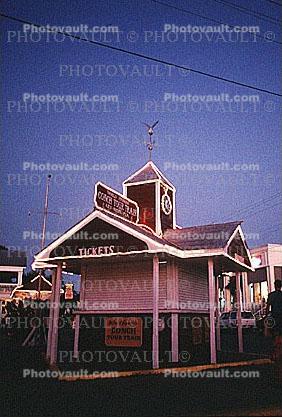 Conch Tour Train, Clock Tower, Twilight, Dusk, Dawn, 22 January 1995
