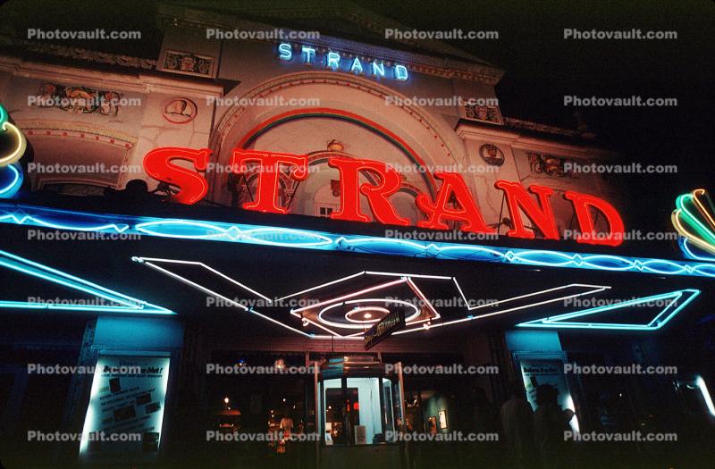 Strand Movie Theater, marquee, 22 January 1995