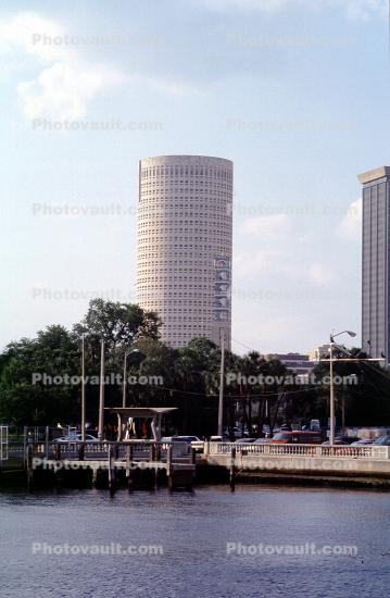 Rivergate Tower, highrise, skyscraper, cylindrical office building, downtown