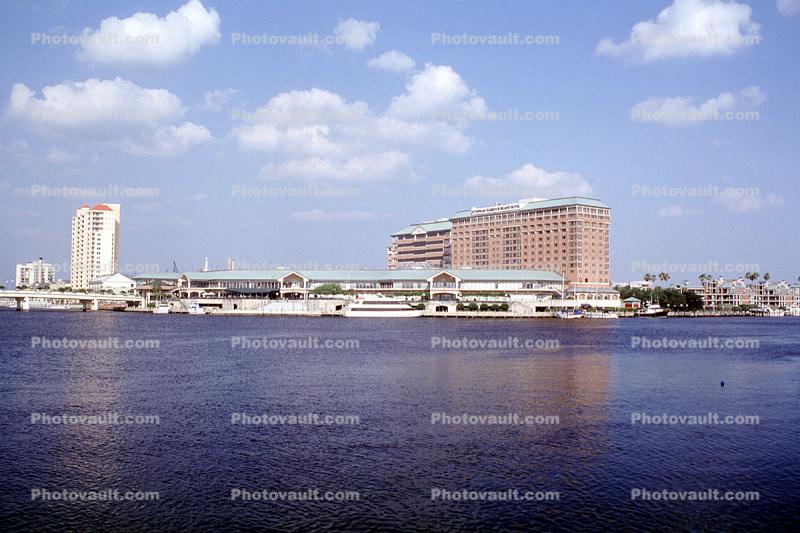 Tampa Convention Center, skyline, buildings, bay
