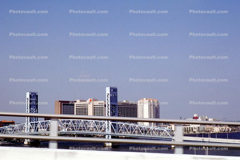 bridge, buildings, Jacksonville