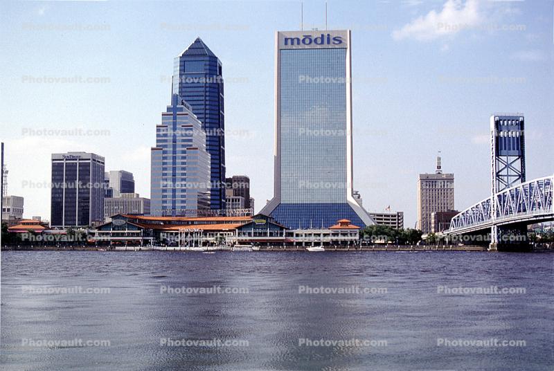 Skyline, cityscape, bridge, skyscrapers, high rise, Downtown Building, Jacksonville