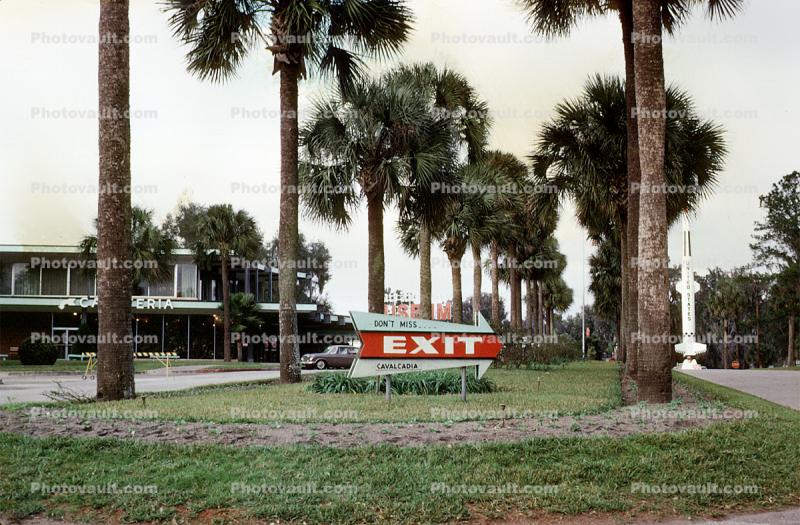 Exit Sign, Silver Springs, Palm Trees