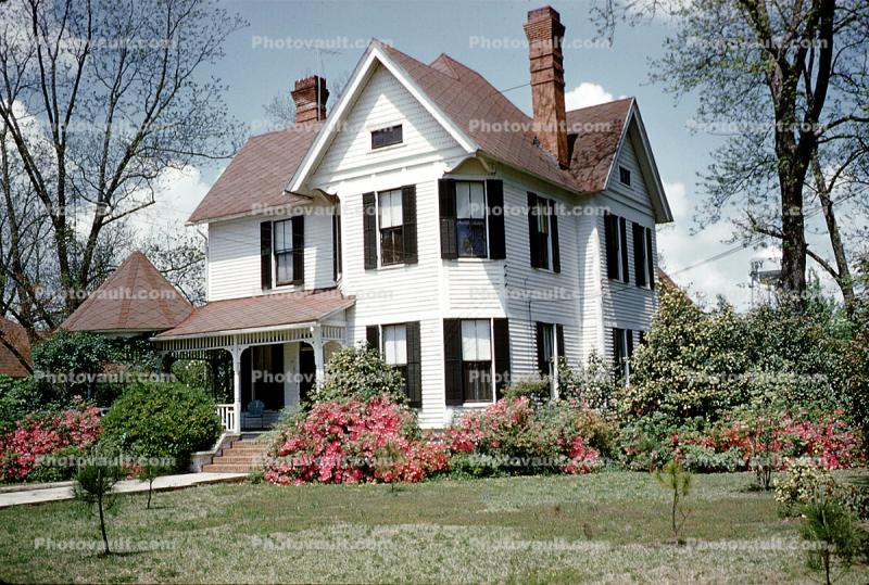 home, house, single family dwelling unit, Building, April 1960