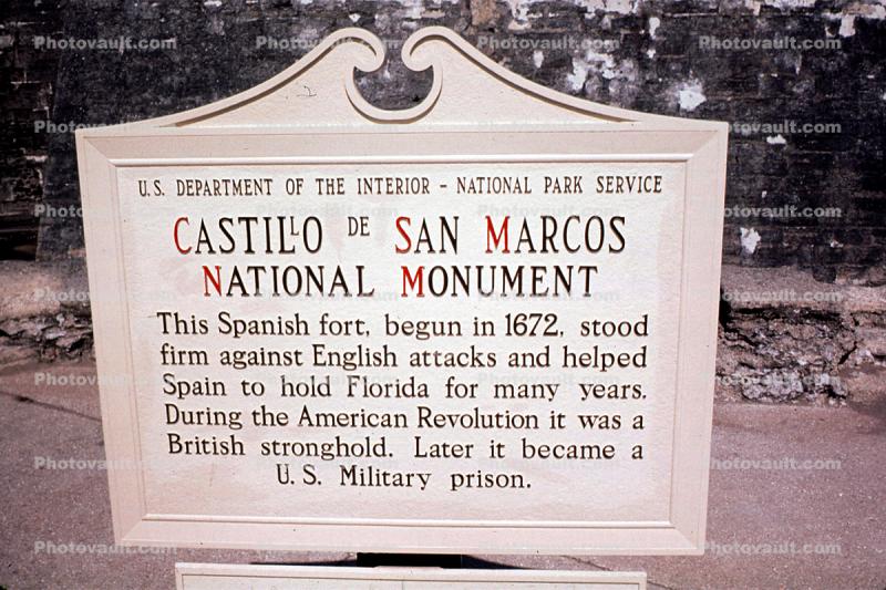 Castillo de San Marcos, April 1971