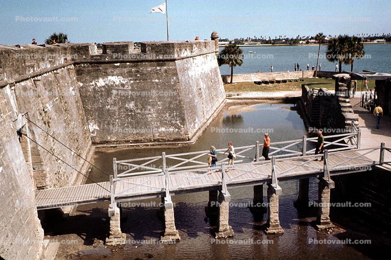 Castillo de San Marcos, moat, April 1971