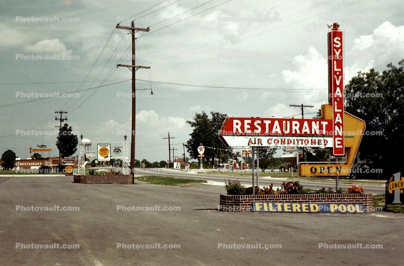 Syl-Va-Lane, Restaurant, Motel, Sylvania, 1950s