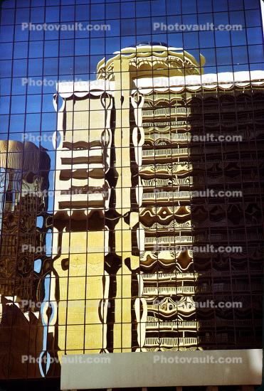 Office Building, Glass Reflection, Atlanta , April 1975