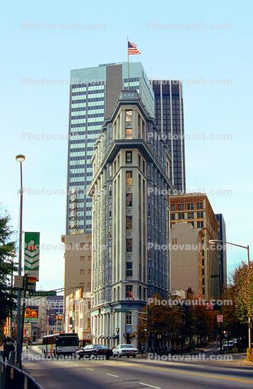 Flatiron Building in Atlanta, Commercial Office Highrise, Downtown, November 1992