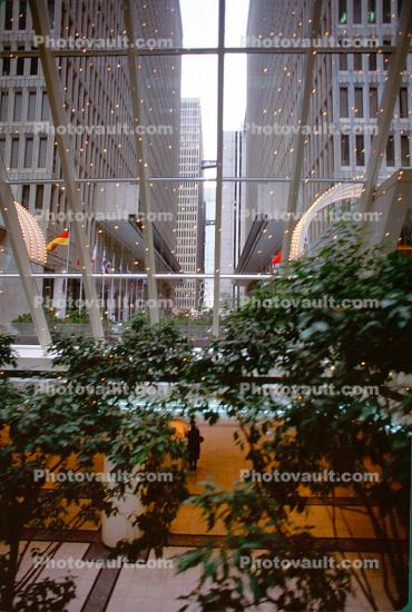 Peachtree Center, Mall, Downtown Atlanta, Cityscape, Skyline, Buildings, Skyscraper, November 1992