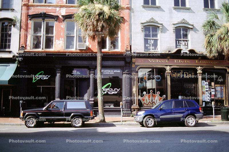 Cars, Shops, Buildings, Savannah