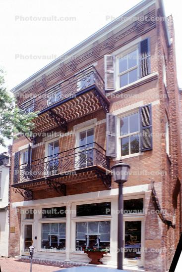 Balcony, building, shop, store, Historic Savannah