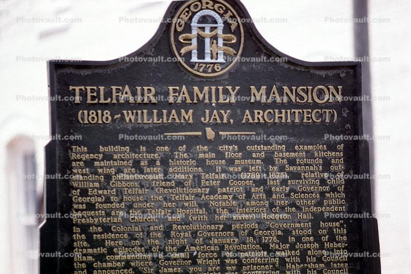 Telfair Family Mansion, Historic Savannah