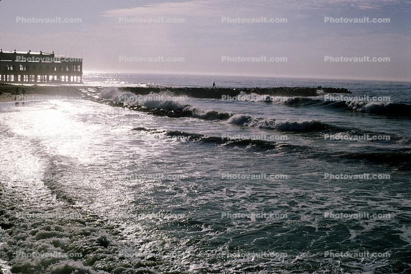 waves, jetty, Atlantic Ocean, foam, Ocean City, July 1971