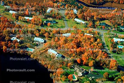 Franklin Lakes, Fall Colors, Autumn, Forest, Woodlands, Bucolic, Homes, Houses, 1950s