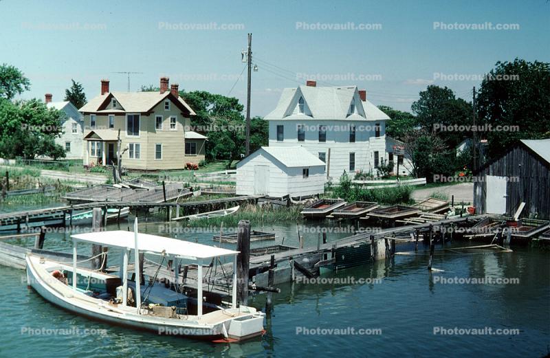 Homes, Houses, Buildings, Dock, Smith Island, Harbor, Boats