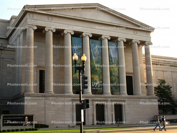 National Gallery of Art, Main Floor Galleries, columns, building