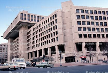 FBI Building, Headquarters, Cars, 1980s