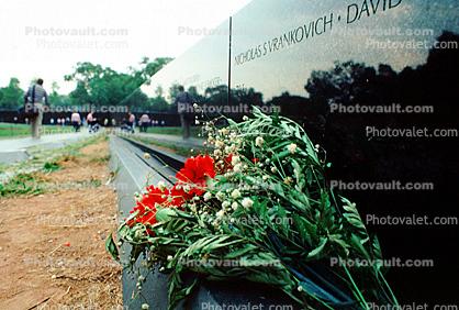 Flowers, Vietnam Veterans Memorial